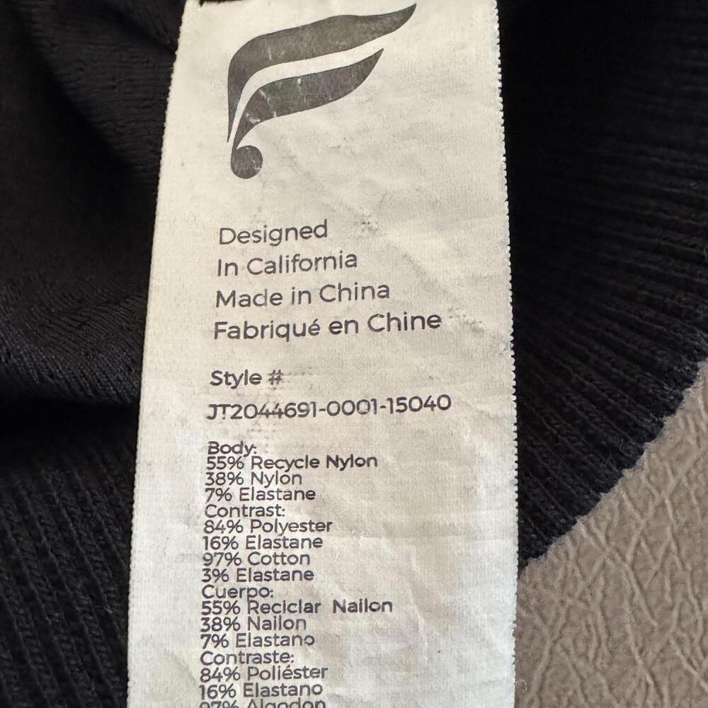 Fabletics Jacket Mens Large Blue Softshell Bomber… - image 5